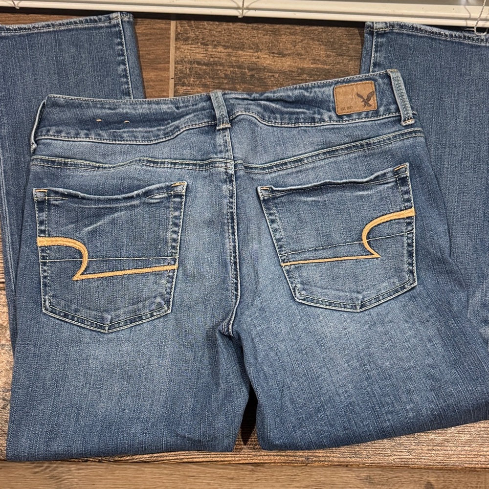 American Eagle Outfitters Medium Blue Straight Leg Jeans